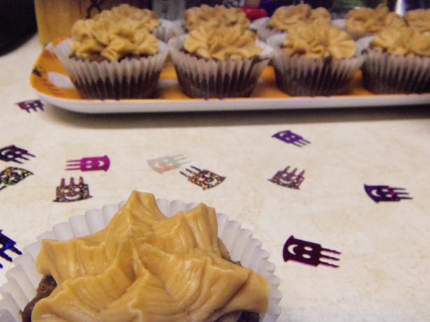 Brownie Cupcakes with Peanut Butter Frosting. Photo by alligirl