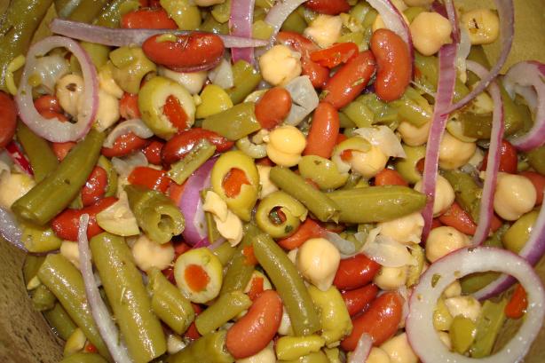 Three-bean Salad with Olives. Photo by Pinot Grigio