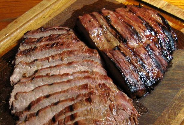 Judy's Grilled Flank Steak. Photo by dianegrapegrower