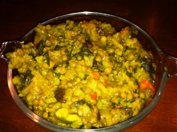 Curried Lentils and Rice. Photo by Chef C.S.