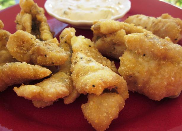 Spicy Catfish Tenders With Cajun Tartar Sauce. Photo by gailanng