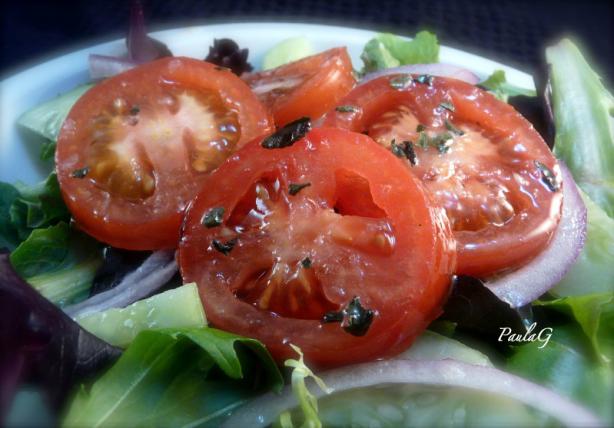 Caprese Salad Tomatoes (Italian Marinated Tomatoes). Photo by PaulaG