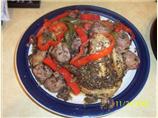 Chicken & Sausage with Mushrooms & Peppers