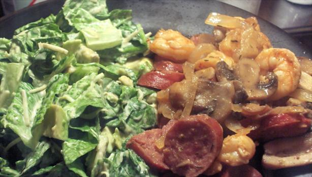 Southwestern Caesar Salad with Chipotle Dressing. Photo by Alskann