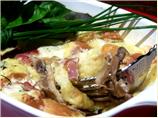 Mushroom and Cheese Strata