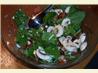 Spinach Salad with Honey Bacon Dressing