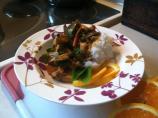 Red Curry Chicken and Eggplant (Aubergine)