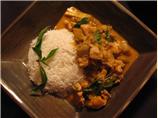 Red Curry Chicken and Eggplant (Aubergine). Photo by riffraff