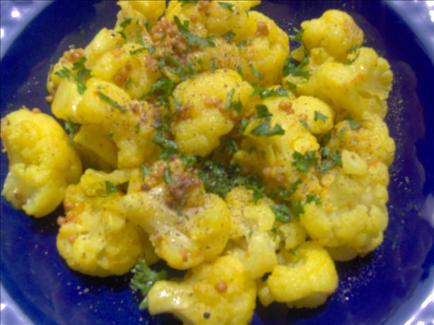 Cauliflower with Ginger and Mustard Seeds. Photo by Sharon123