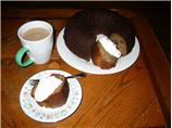 Banana Nut Cake with Whipped Cream Frosting