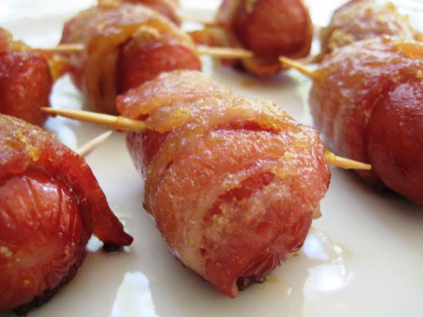 Hot Dog and Bacon Roll-Ups. Photo by gailanng