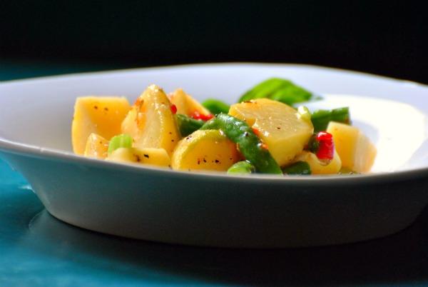 Marinated Potato and Green Bean Salad. Photo by Andi of Longmeadow Farm