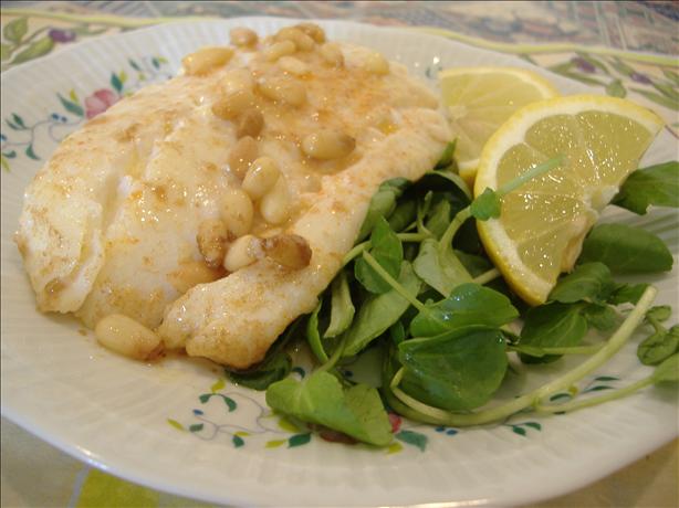 Cod Fish With Pine Nut Brown Butter. Photo by Tasty Tidbits