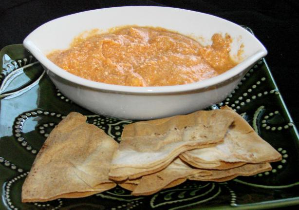 Greek Low-Fat Red Pepper Feta Dip. Photo by Boomette
