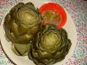 Steamed Artichokes with Garlic Lemon Butter. Recipe by Kimke
