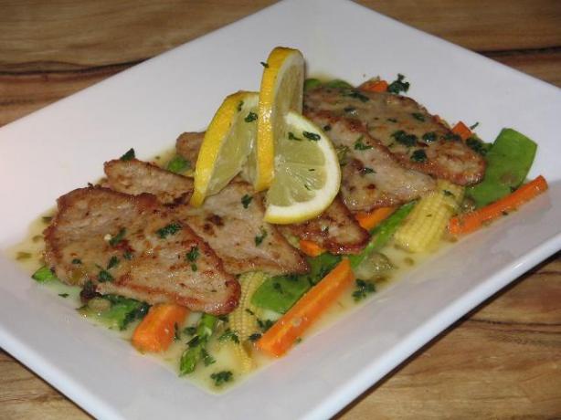 Veal Piccata//Veal Francaise. Photo by The Flying Chef