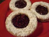 Raspberry Linzer Cookies. Photo by Carol's Mistletoe Kitchen