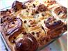 Chocolate and Pistachio Whiligig Buns. Recipe by Mirj