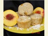 Coconut Peach Muffins