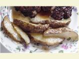 Microwave "Roasted" Potato Wedges