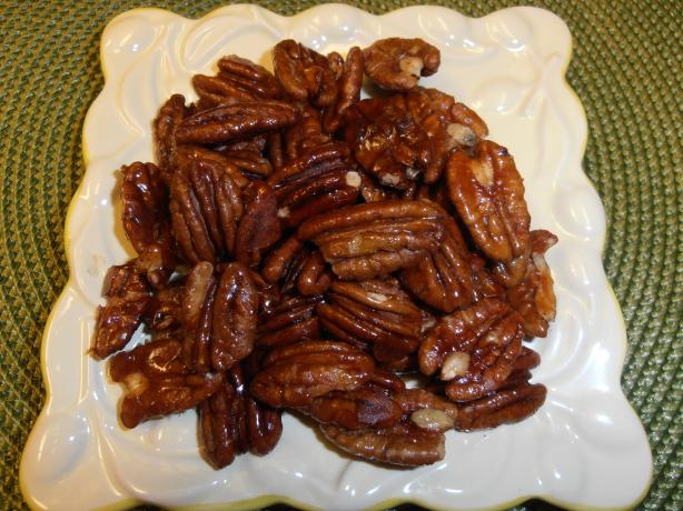 Sweet & Spicy Glazed Pecans. Photo by Chef #851756