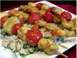 Indian Style Shrimp and Scallop Skewers