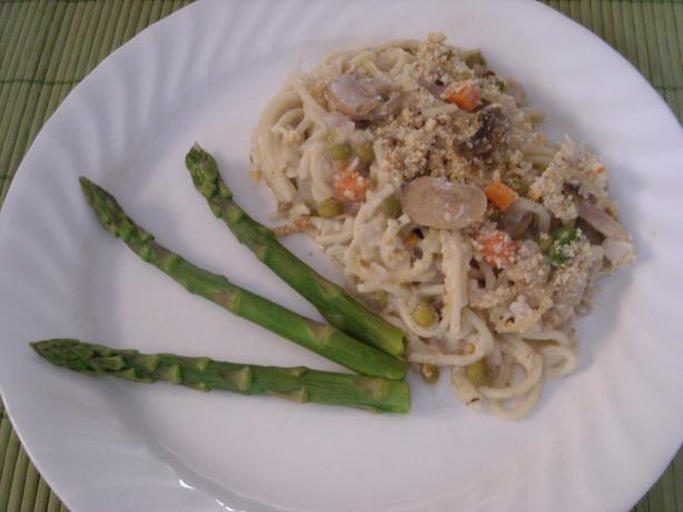 Creamy Turkey Tetrazzini. Photo by mums the word