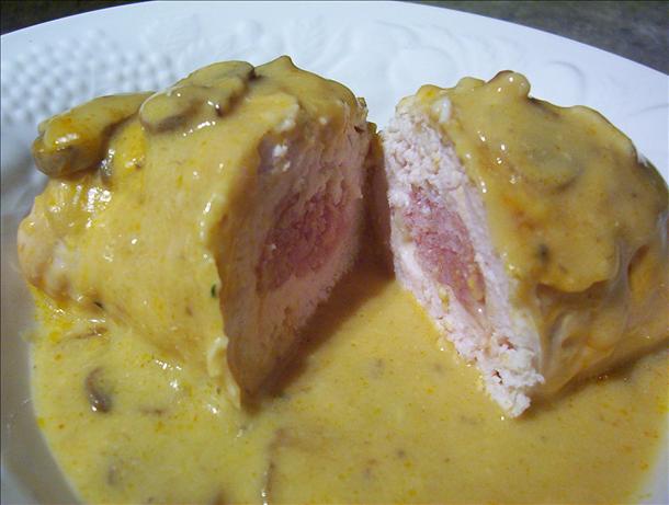 Easy Chicken Cordon Bleu With Mushroom Sauce. Photo by * Pamela *