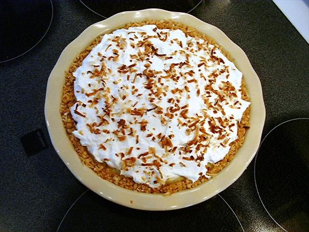 Pineapple Coconut Cream Pie in Coconut Cookie Crust. Photo by KingJackQueen