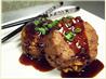 Oriental Mini Meatloaves With Honey Garlic Sauce
