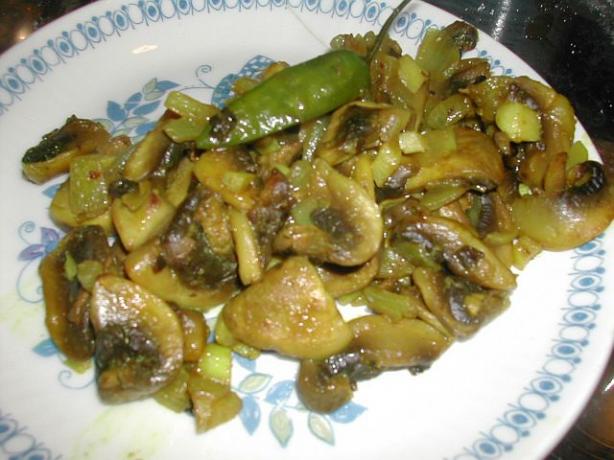 Spicy Mushrooms With Ginger and Chilies. Photo by MarraMamba