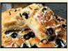 Focaccia Bread Herbed With Black Olive & Fresh Rosemary
