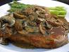 veal chops with mushrooms. Recipe by chia
