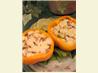 Crab-Stuffed Bell Peppers. Recipe by Margie Brock