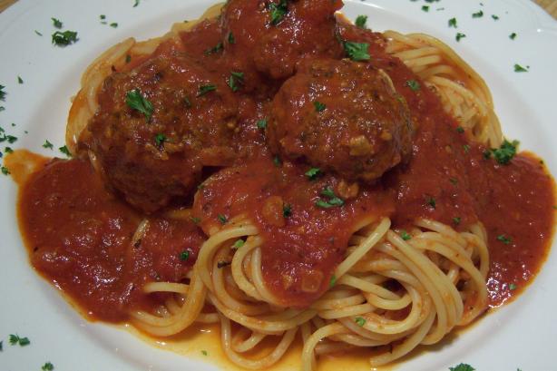 Spaghetti Sauce and Meatballs. Photo by NELady