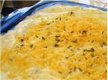 Creamy Garlic Mashed Potato Casserole