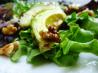 Avocado, Lettuce and Walnut Salad With Honey Dressing. Recipe by Vera Hammond