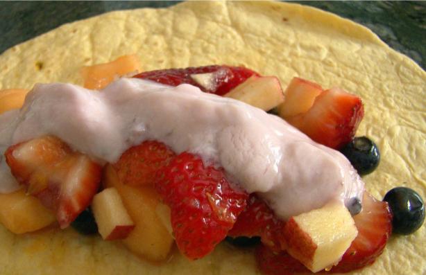 Fresh Fruit Salad Pita. Photo by Derf
