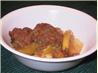 Brown-Sugar Apple Crisp with Vanilla Ice Cream. Recipe by Bev