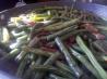 Green Beans with Warm Bacon Dressing