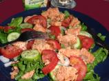 Salmon and Plum Tomato Salad