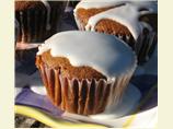 Gingerbread Muffins with Lemon Glaze