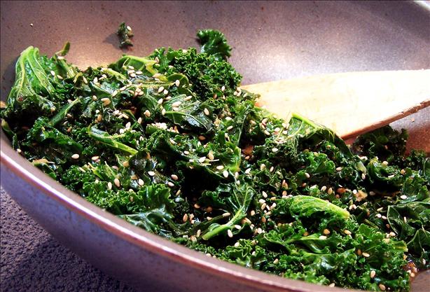Kale and Ginger Stir Fry. Photo by PaulaG