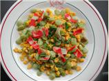 Baby Lima Beans and Corn in Chive Cream