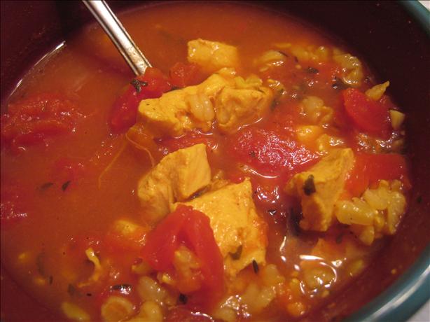 Curried Chicken And Rice Soup. Photo by yogiclarebear