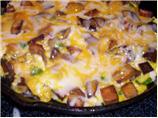 Potato and Cheese Omelette. Photo by LizAnn
