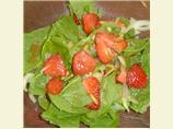 Spinach and Strawberry Salad with Honey Mustard Vinaigrette