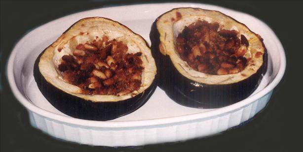 Acorn Squash With Cracker Stuffing. Photo by Bergy