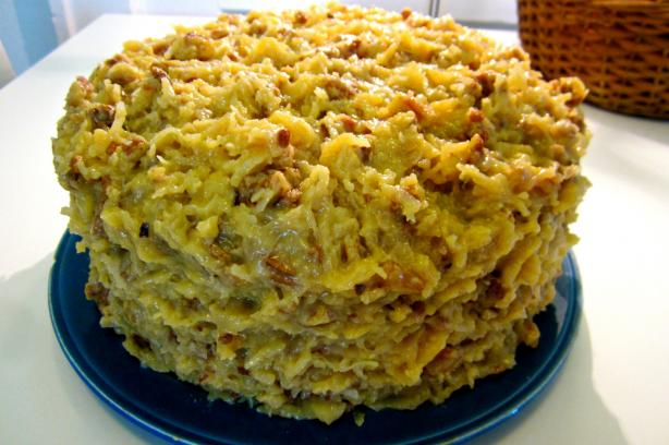 German Chocolate Cake With Coconut Pecan Frosting. Photo by DesignerVoodoo
