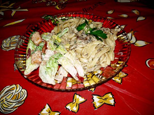 Fettuccine With Wild Mushrooms. Photo by Midwest Maven